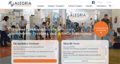 Desktop Screenshot of alegria-seminare.de